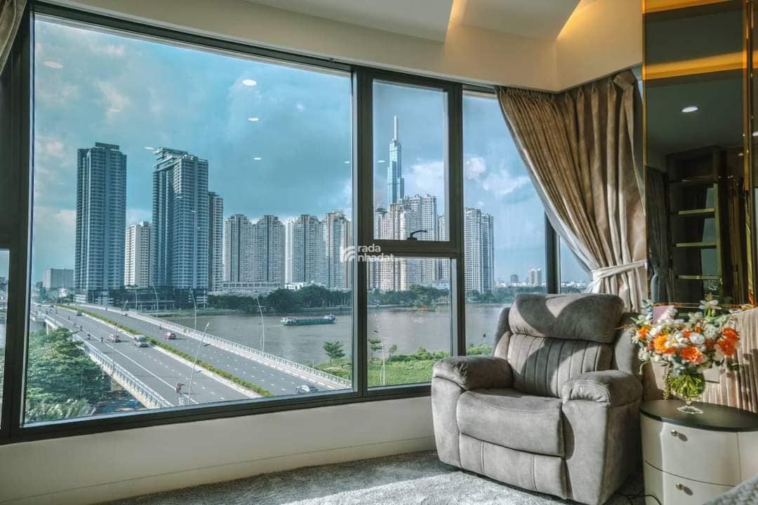 The River Thủ Thiêm - cho thuê căn góc 3PN full nội thất mới cao cấp như hình - thang máy riêng