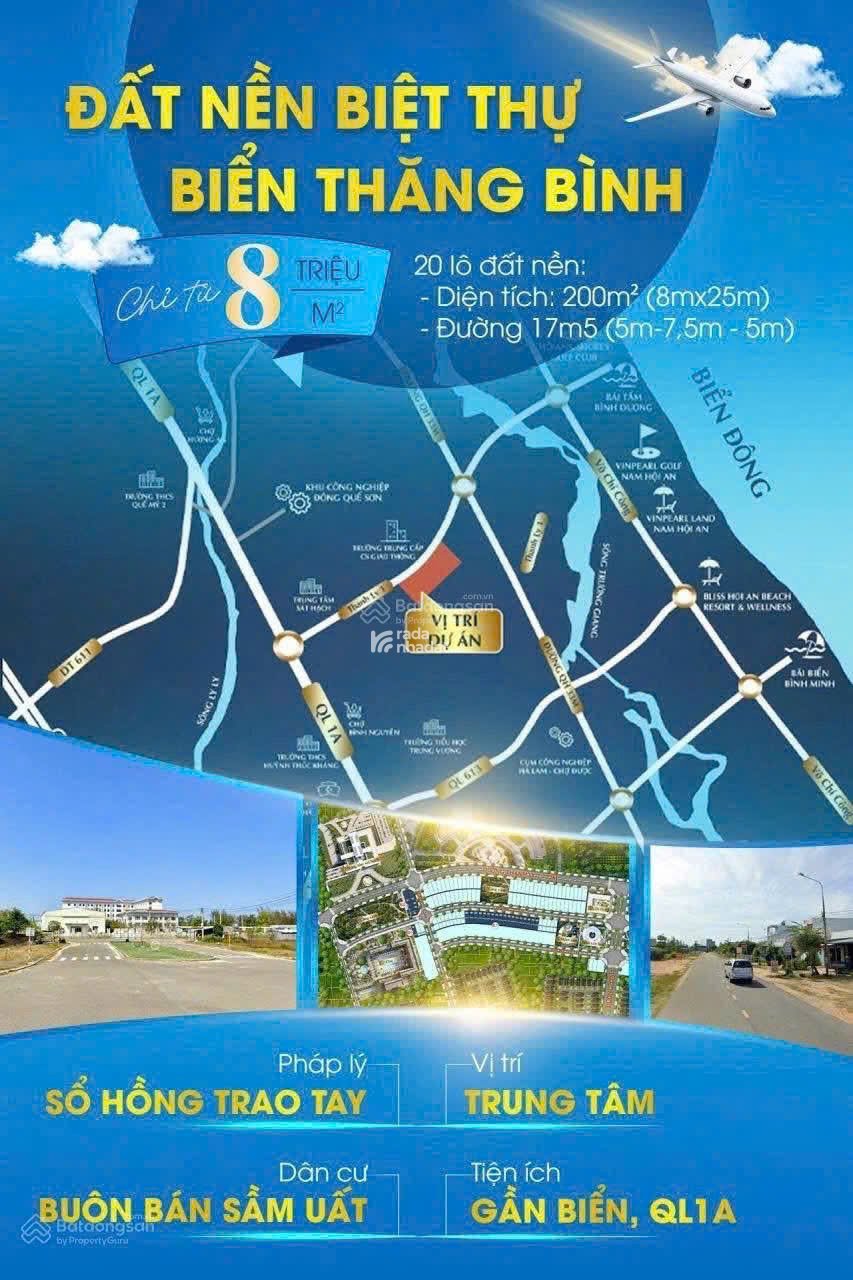 Cần bán lô đất sát biển cách Hội An 10 phút di chuyển