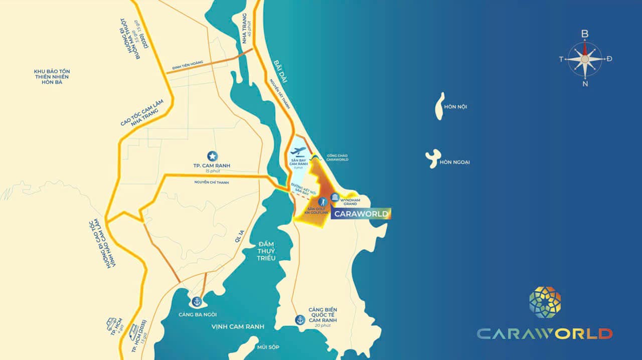 BĐS Caraworld Cam Ranh SHR Lâu Dài : Đất nền, Biệt thự, Nhà Phố/ Shophouse Xây sẵn