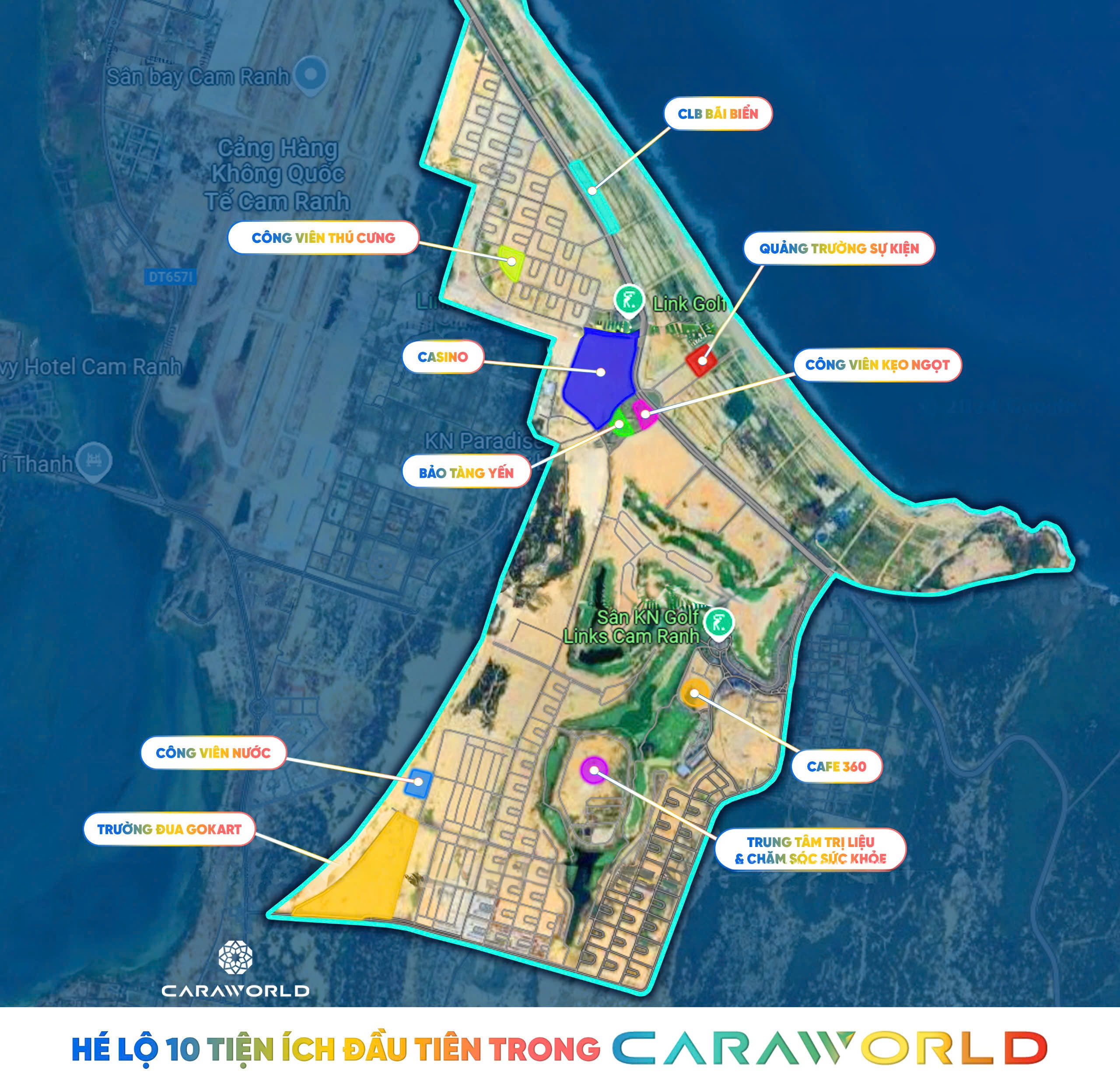 BĐS Caraworld Cam Ranh SHR Lâu Dài : Đất nền, Biệt thự, Nhà Phố/ Shophouse Xây sẵn