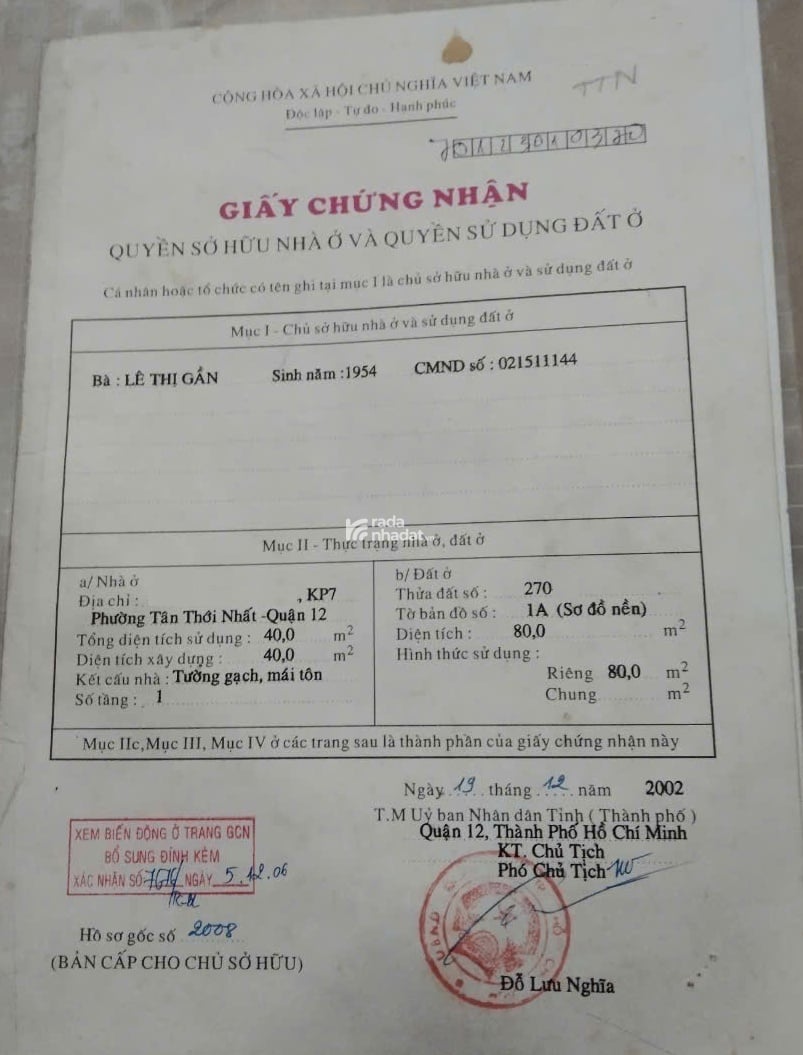 NHÀ NÁT VỊ TRÍ ĐẸP 1/ 15m ĐƯỜNG TÂN THỚI NHẤT 1, HẺM THÔNG XE HƠI, 4x20m