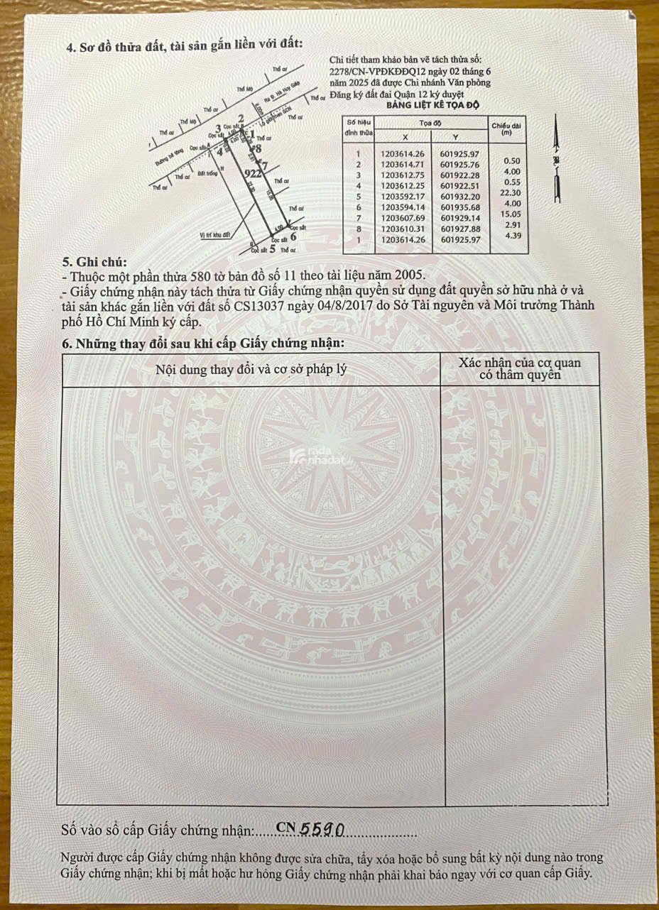 ĐẤT ĐẸP TL40 89M2 - NGAY CỔNG TRƯỜNG TRẦN CAO VÂN, Q.12