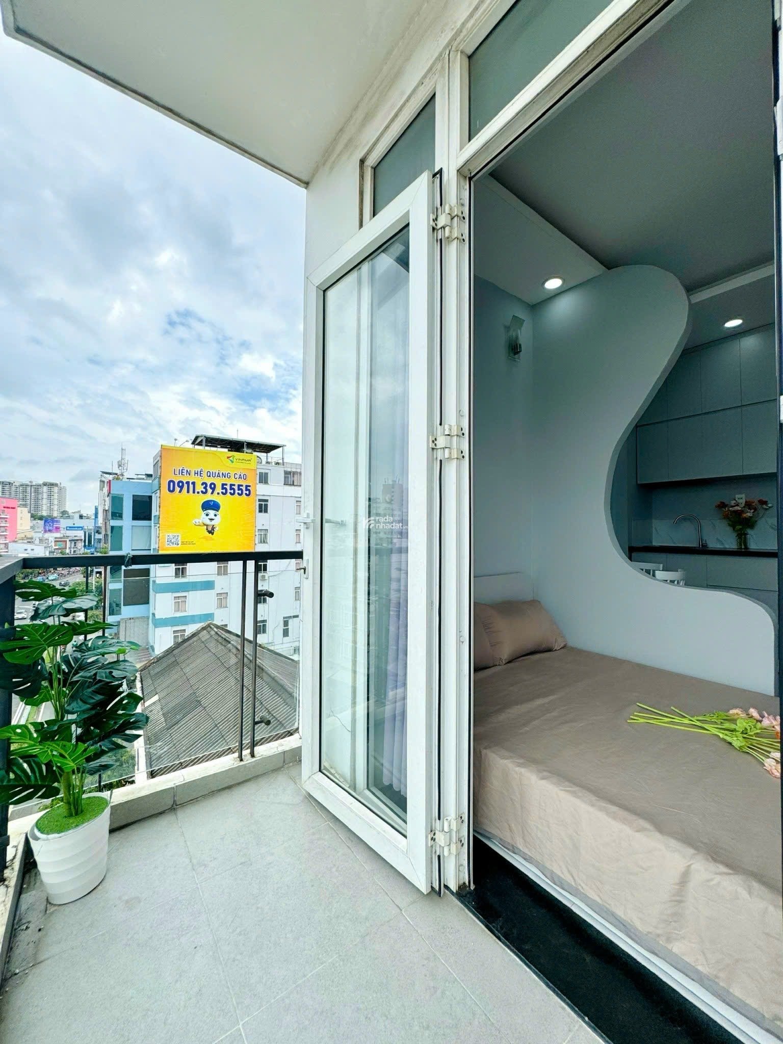 STUDIO FULL NỘI THẤT BAN CÔNG SIU XINH  DÀNH CHO HSSV NGAY QUẬN 1