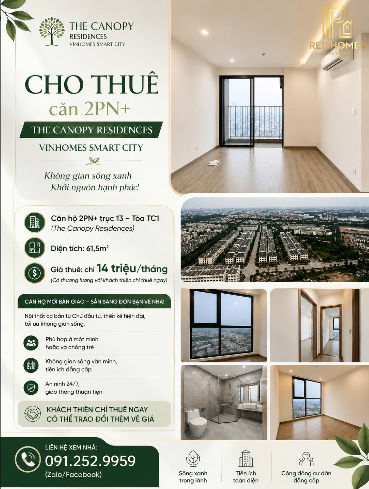 Một căn 2PN vừa được chủ nhà gửi cho thuê.