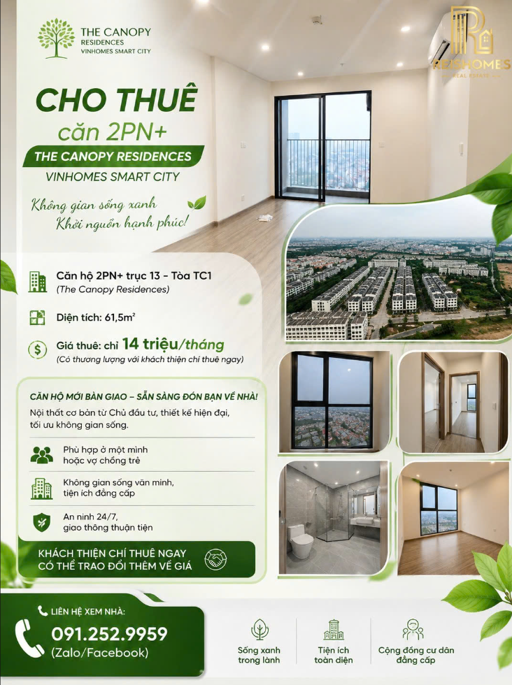 Một căn 2PN vừa được chủ nhà gửi cho thuê.