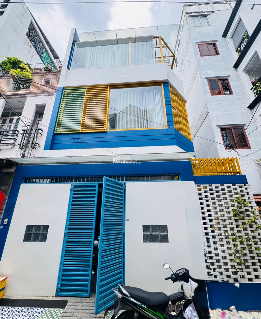 LÔ GÓC 4 TẦNG NGANG BỀ THẾ - NHÀ ĐẸP NỘI THẤT CÁ TÍNH ĐẲNG CẤP - KHU PHÂN LÔ DÂN TRÍ VƯỜN LÀI