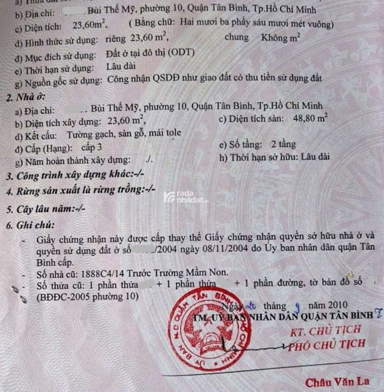 24m2 Bùi Thế Mỹ, hẻm ba gác 1/ thẳng, 2PN, 2ty8