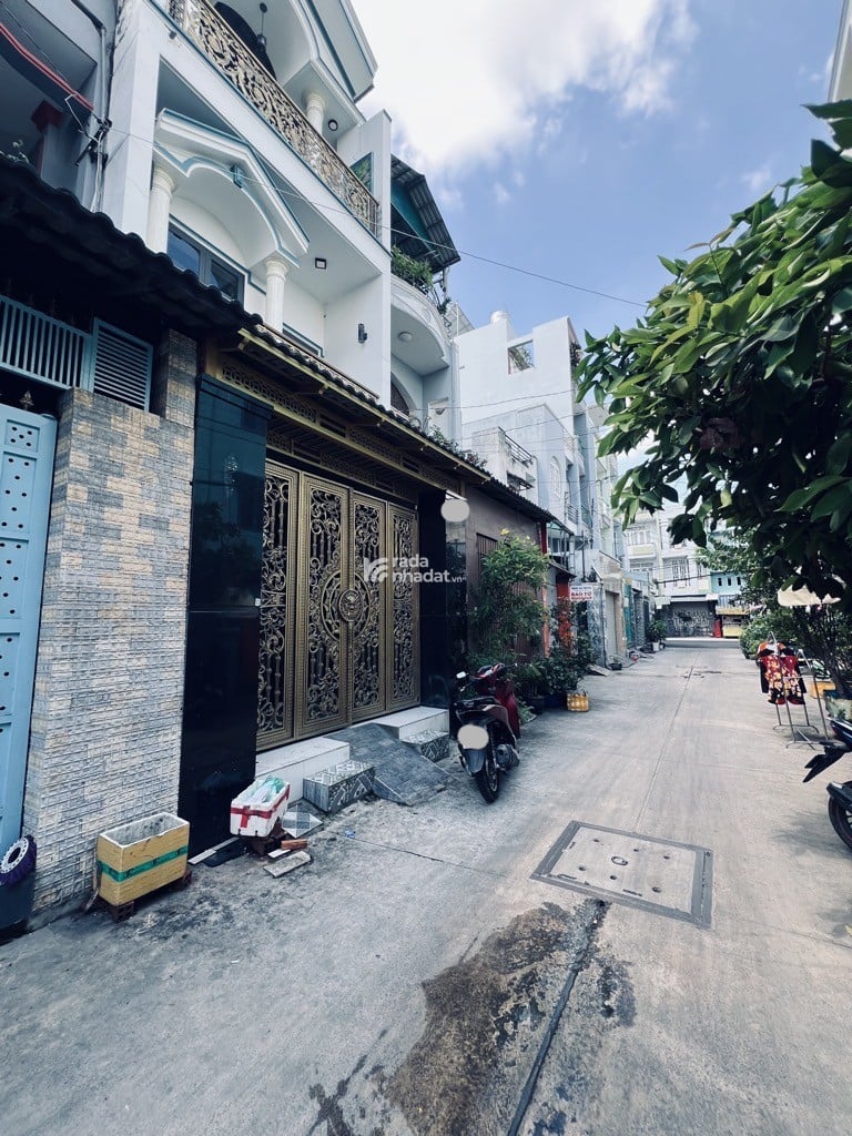 90m2 Mt Hẻm Xe Tải Thông 7m Nguyễn Nhữ Lãm, 3 Tầng Btct, Nở Hậu
