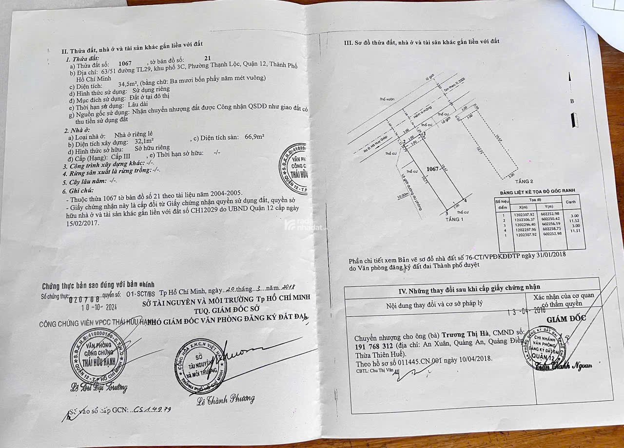 NHÀ ĐẸP GIÁ MỀM SHR 3.X TỶ TL28 THÔNG RA TL29, Q12