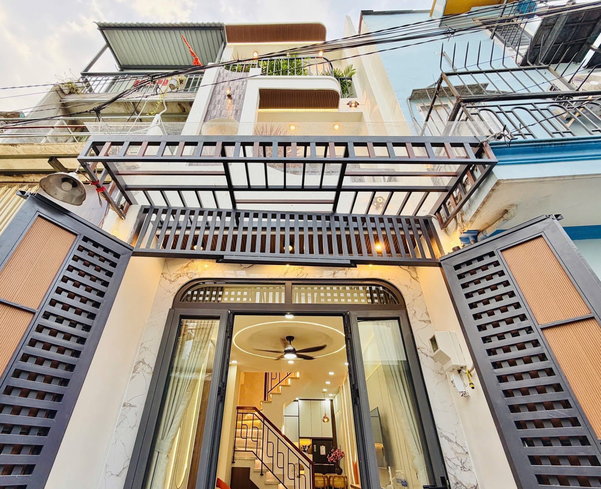 Nhà đẹp mới sơn sửa lại cho thuê, nhà 3tỷ500 đường Nơ Trang Long F7 Bình Thạnh 34m2 ,sổ hồng riêng