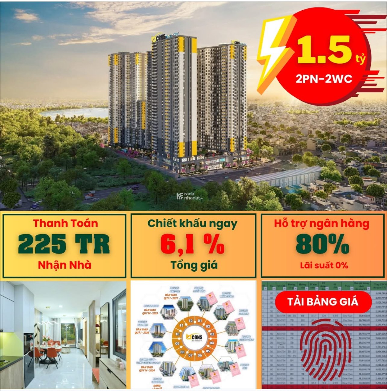 ĐÓN SÓNG AN CƯ-ĐẦU TƯ VỚI 394TR SỞ HỮU 2PN MẶT TIỀN KDC- Trạm Ga Metro
