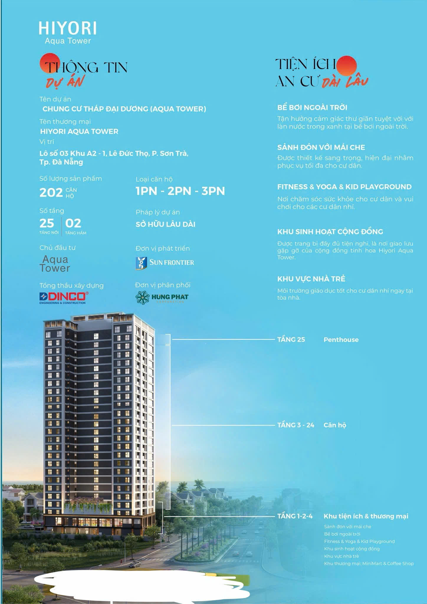 CĂN HỘ MẶT BIỂN 80TR/M2 CHỈ CÓ Ở HIYORI AQUA TOWER ĐÀ NẴNG