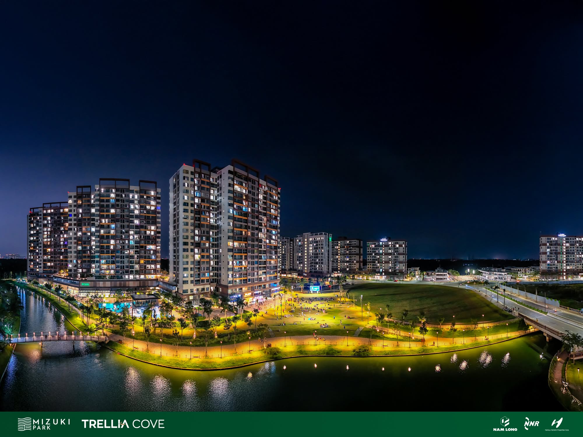 Căn Hộ Ven Sông Trellia Cove, Mizuki Park (26ha) Nguyễn Văn Linh, Bình Chánh, 2PN  75m2  5,2 tỷ