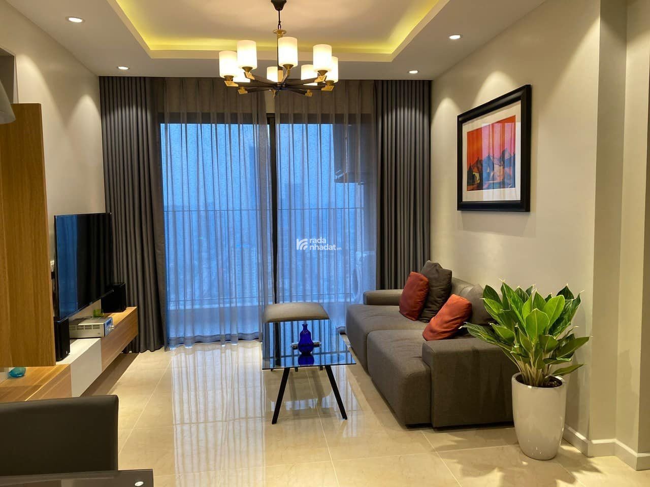 Mình bán căn Việt Đức Complex, 80m2 thiết kế 2ngủ, full nội thất mới, k view nghĩa trang giá 4.5tỷ