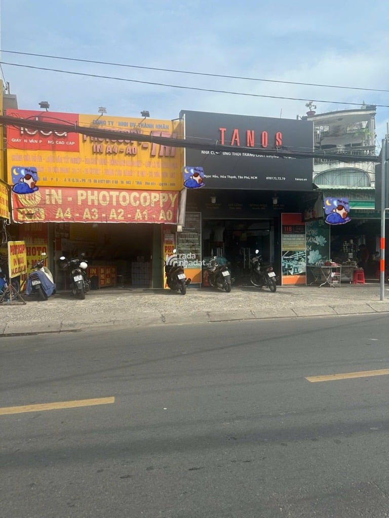 MẶT TIỀN VIP THOẠI NGỌC HẦU, TÂN PHÚ, CHUẨN 100M2 HIẾM CÓ. GIẢM 550TR CHỈ CÒN 22.9T TL TỐT
