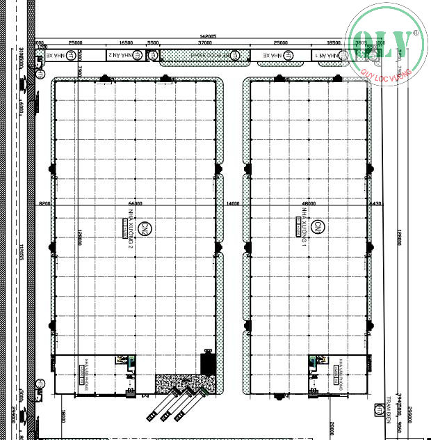 CHO THUÊ NHÀ XƯỞNG KCN ĐỒNG XOÀI, BÌNH PHƯỚC  27.281m2