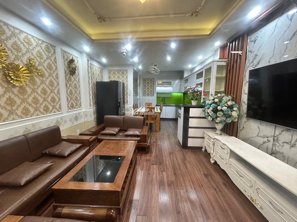 P. An Lạc, giáp Q6, 80m2, chỉ 6.8 tỷ. Đường 12m sát mt, gần An Dương Vương. Full nội thất