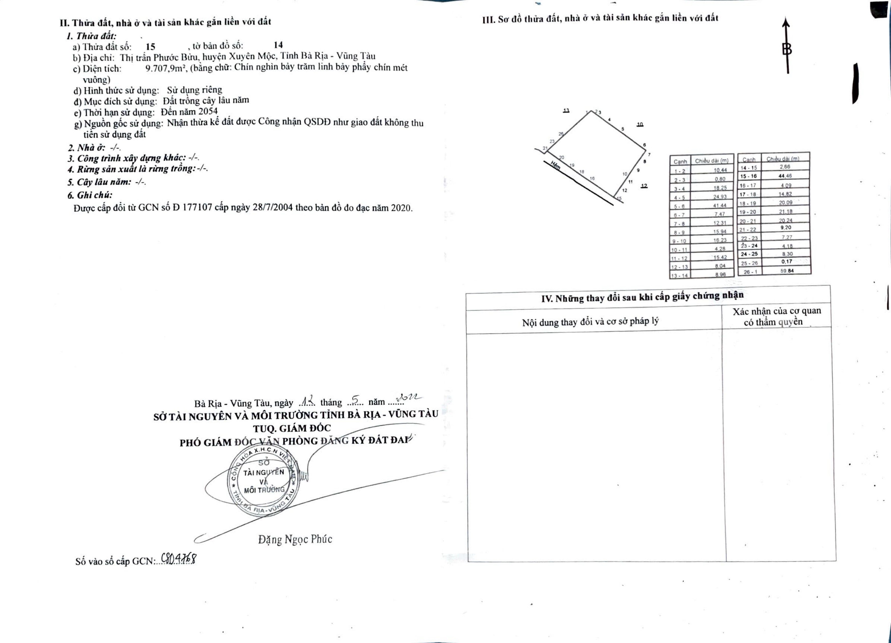 bán đất xã hồ tràm, tp. HCM. Đât tmdv ngay trung tâm thị trấn phước bửu cũ