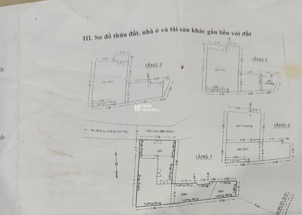 Bán biệt thự sân vườn 4 tầng tuyệt đẹp - Hoàng Văn Thụ - P8 , gần Tân Định , Gia Định....