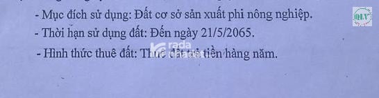 BÁN ĐẤT SẢN XUẤT  TÂN PHƯỚC, ĐỒNG PHÚ, BÌNH PHƯỚC  16.954m2