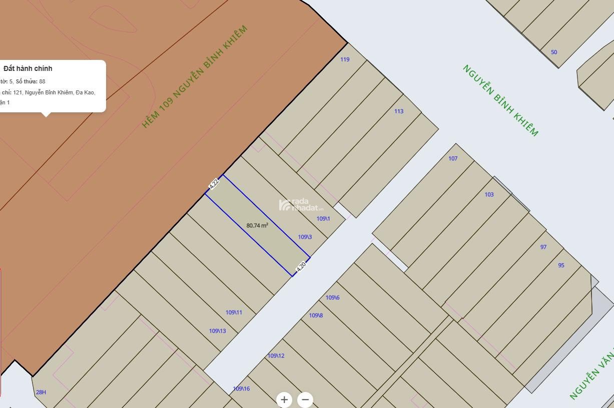 HOT: BÁN NHÀ 109/ NGUYỄN BỈNH KHIÊM . P ĐAKAO. Q1. 4.10X19m. 2 Lầu. Giá: 21.7 Tỷ