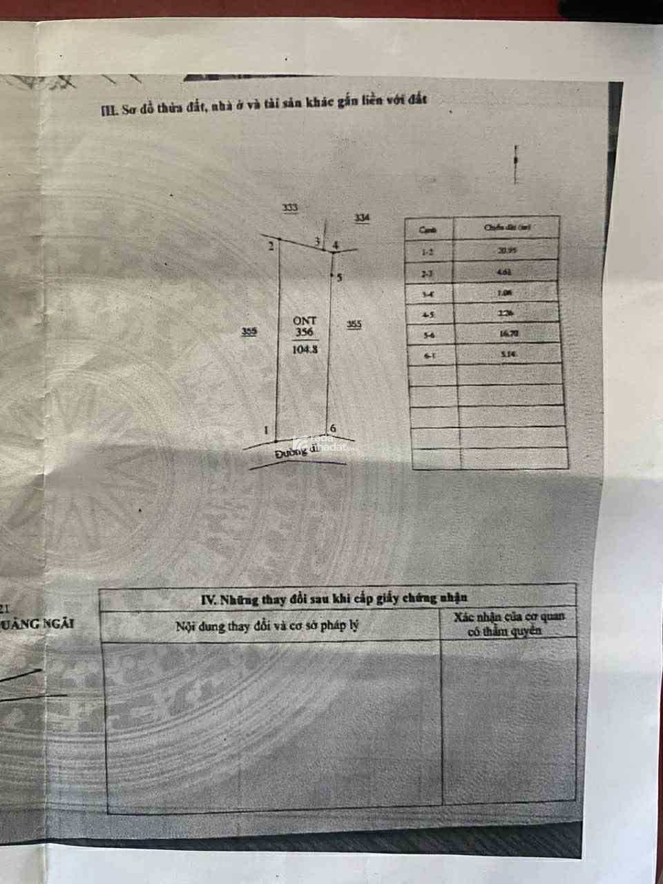 Bán Đất trong hẽm tại Tịnh Kỳ(cũ)