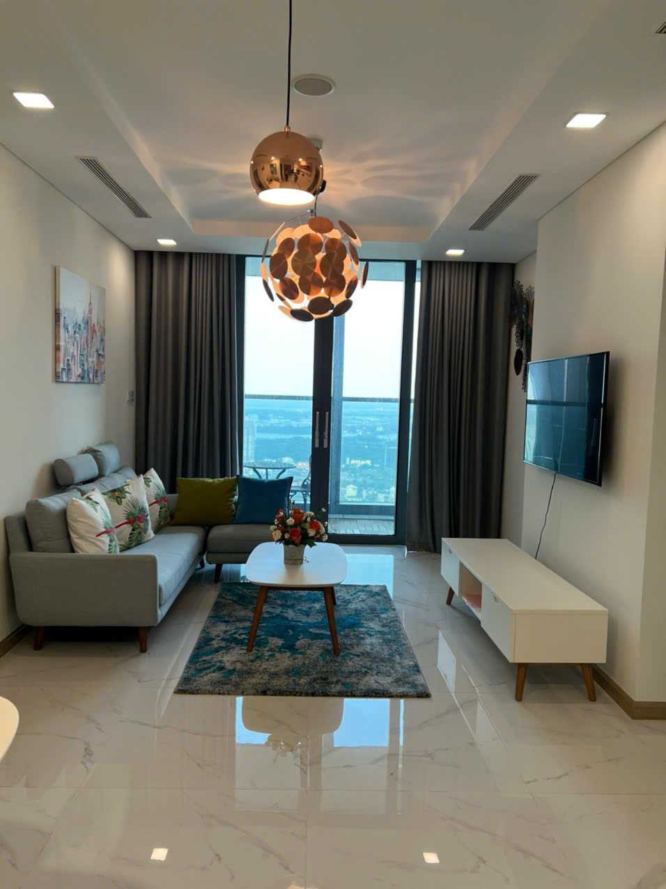 Bán căn hộ 3PN tại Vinhomes Landmark 81, Tầng cao, Full nội thất