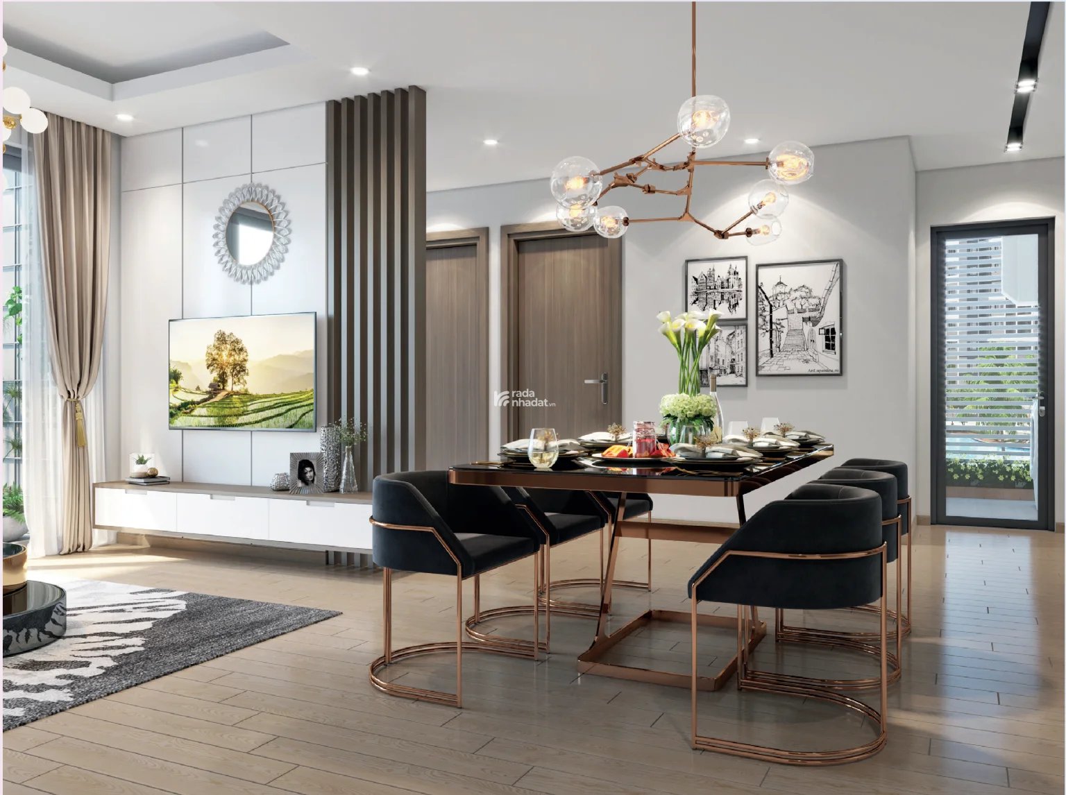 Chuyển nhượng căn 3PN The Rainbow Vinhomes Grand Park, full tiện ích, giá tốt!