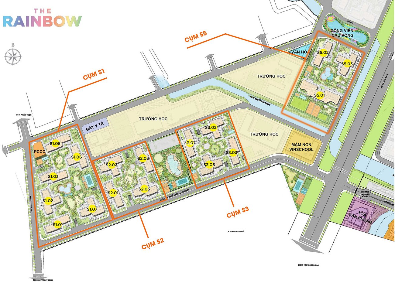 Chuyển nhượng căn 3PN The Rainbow Vinhomes Grand Park, full tiện ích, giá tốt!