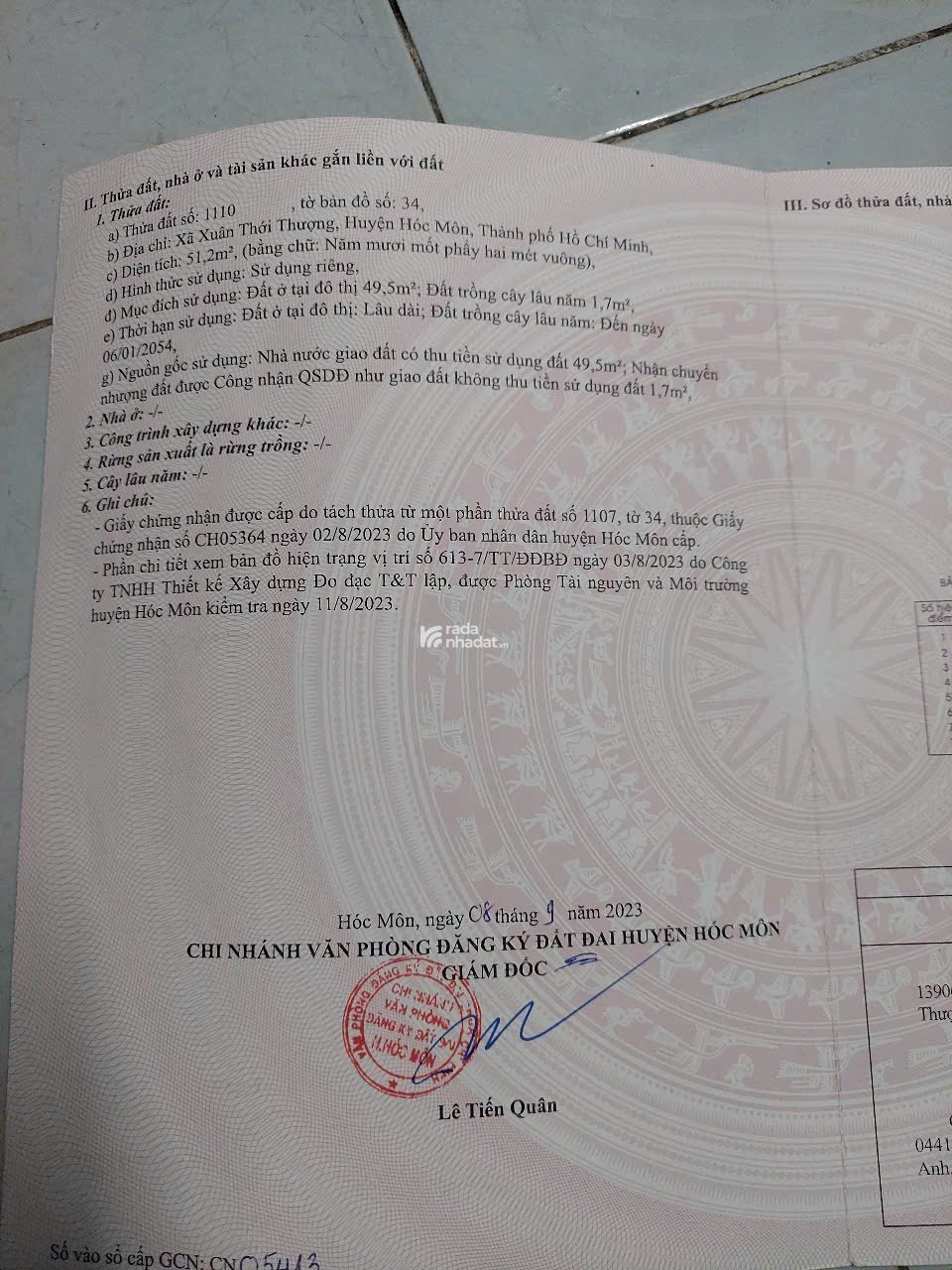 BÁN ĐẤT THỔ CƯ, SỔ HỒNG RIÊNG, ĐƯỜNG XUÂN THỚI THƯỢNG 25, XÂY DƯNG TỰ DO