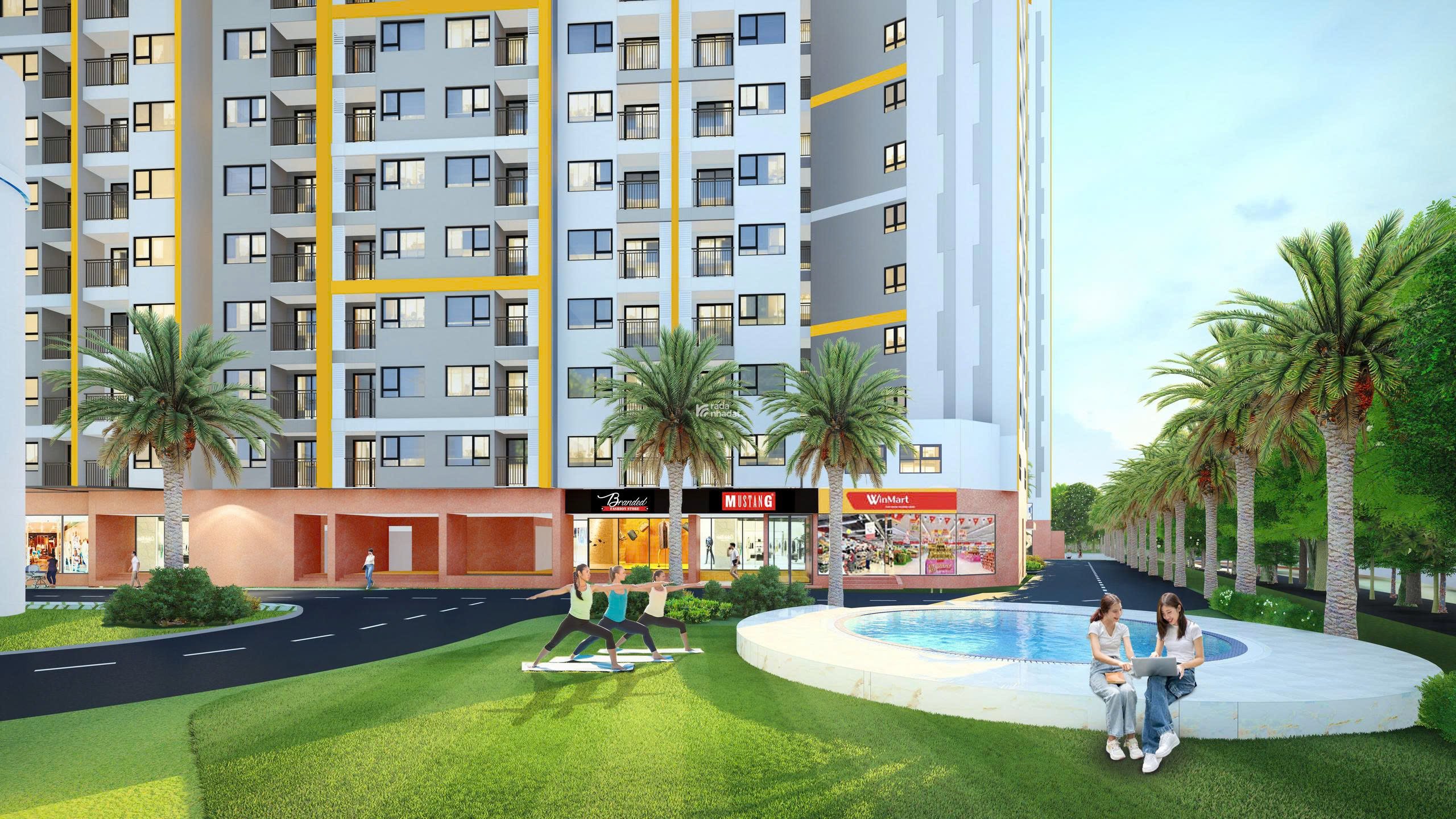 Bán căn hộ Destino 2PN/50m2. Giá 1,3x tỷ/SHR ngay chợ Bình Chánh. Trả 300 triệu nhận nhà ngay