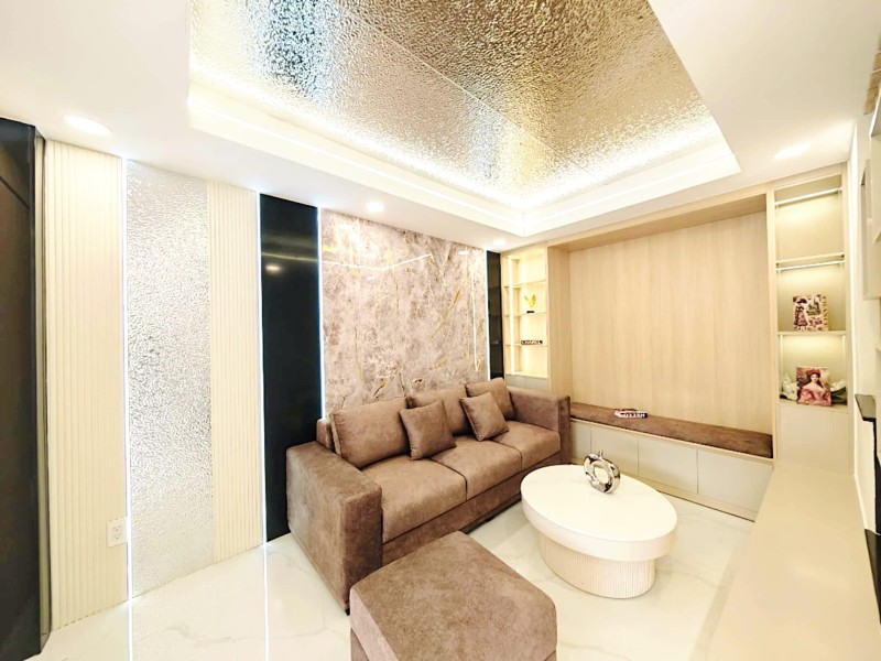  NHÀ MỚI 100%, 3PN, SÂN THƯỢNG, HẺM 4M DÂN TRÍ, NỞ HẬU TÀI LỘC