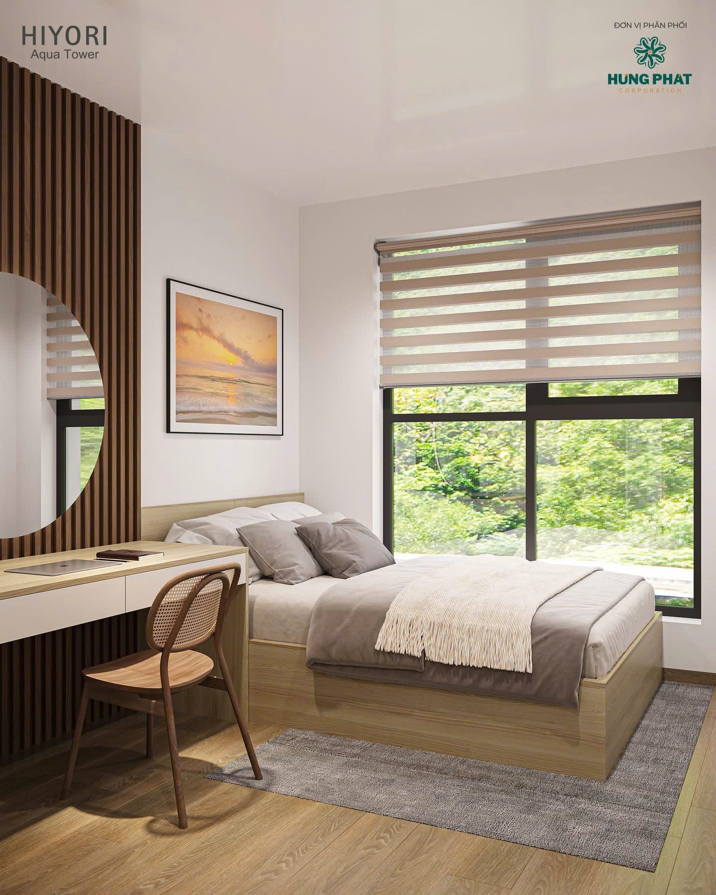 2PN HIYORI Aqua Tower - View biển Sơn Trà, bàn giao tiêu chuẩn Nhật, cách biển 300m