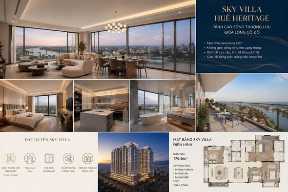 Nhanh tay sở hữu căn Sky villa cuối cùng giá gốc từ CĐT Huế Heritage