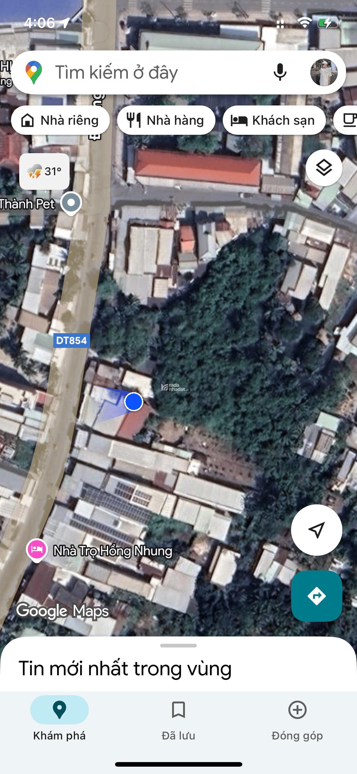 Bán 1000m2 đất sát chợ Cái Tàu Hạ