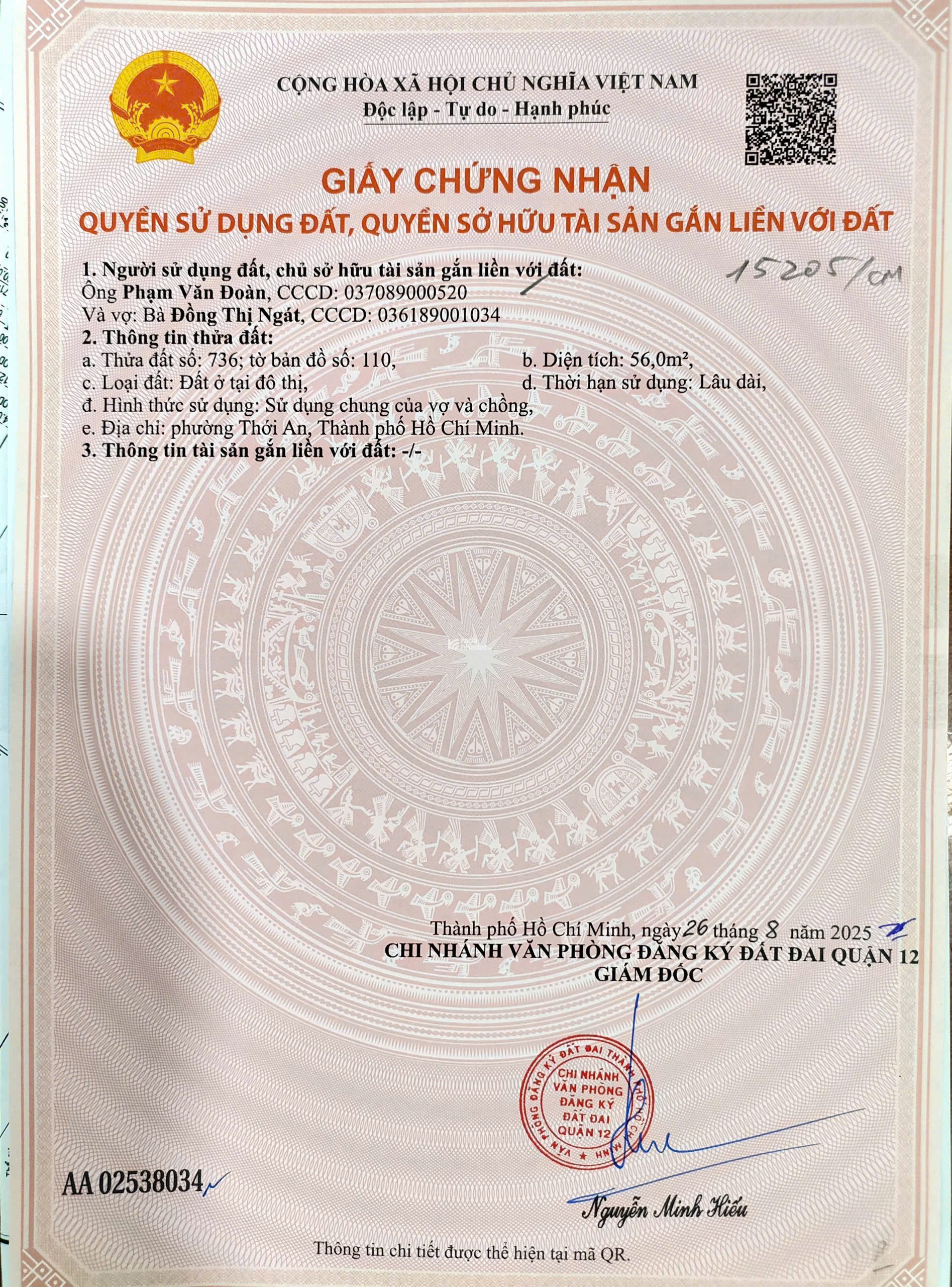 BÁN ĐẤT ĐẸP 56M2 3.X TỶ TX13 - GẦN KHU PICITY, Q12