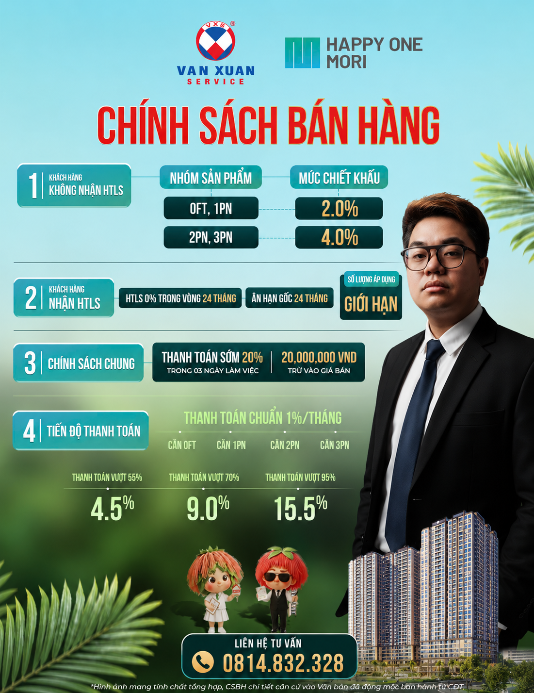 HAPPY ONE MORI CĂN HỘ GIÁ CẠNH TRANH HÀNG ĐẦU KHU VỰC QUỐC LỘ 13