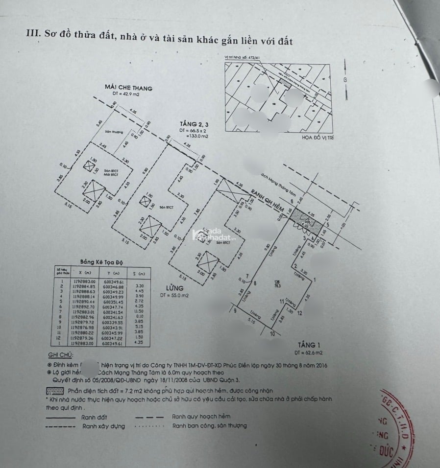 CHDV CMT8, QUẬN 3 - KHAI THÁC TỐI ĐA 70 TR/THÁNG - 14 PHÒNG, 12WC - 5 TẦNG - 76M2 (5x15)