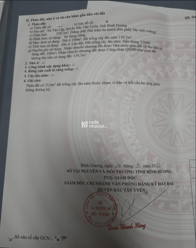 BÁN ĐẤT GẤP TÂN LẬP 12, BẮC TÂN UYÊN, BÌNH DƯƠNG