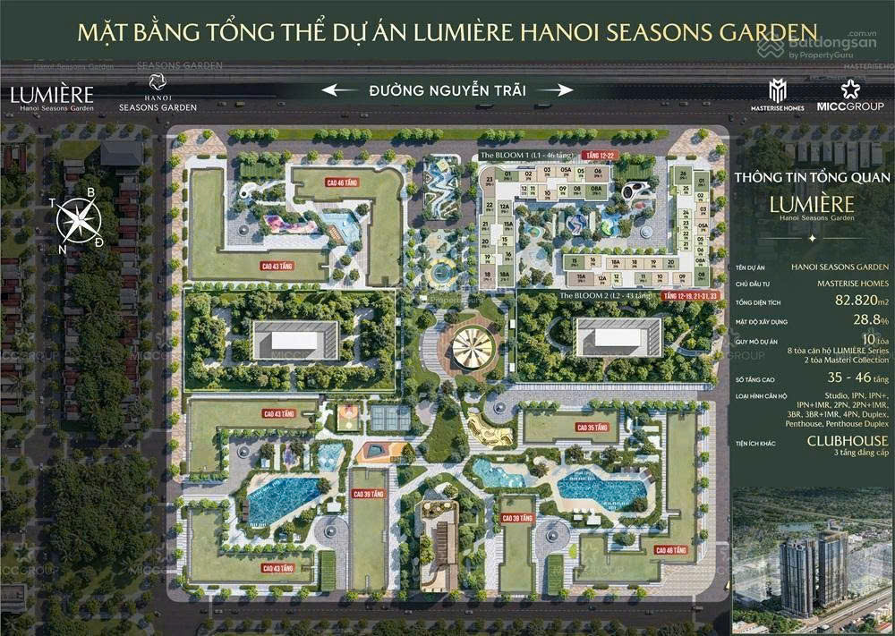  Vinhomes Masteries Cao Xà Lá  Giá Cực Hấp Dẫn  Ngay Mặt Đường Nguyễn Trãi 