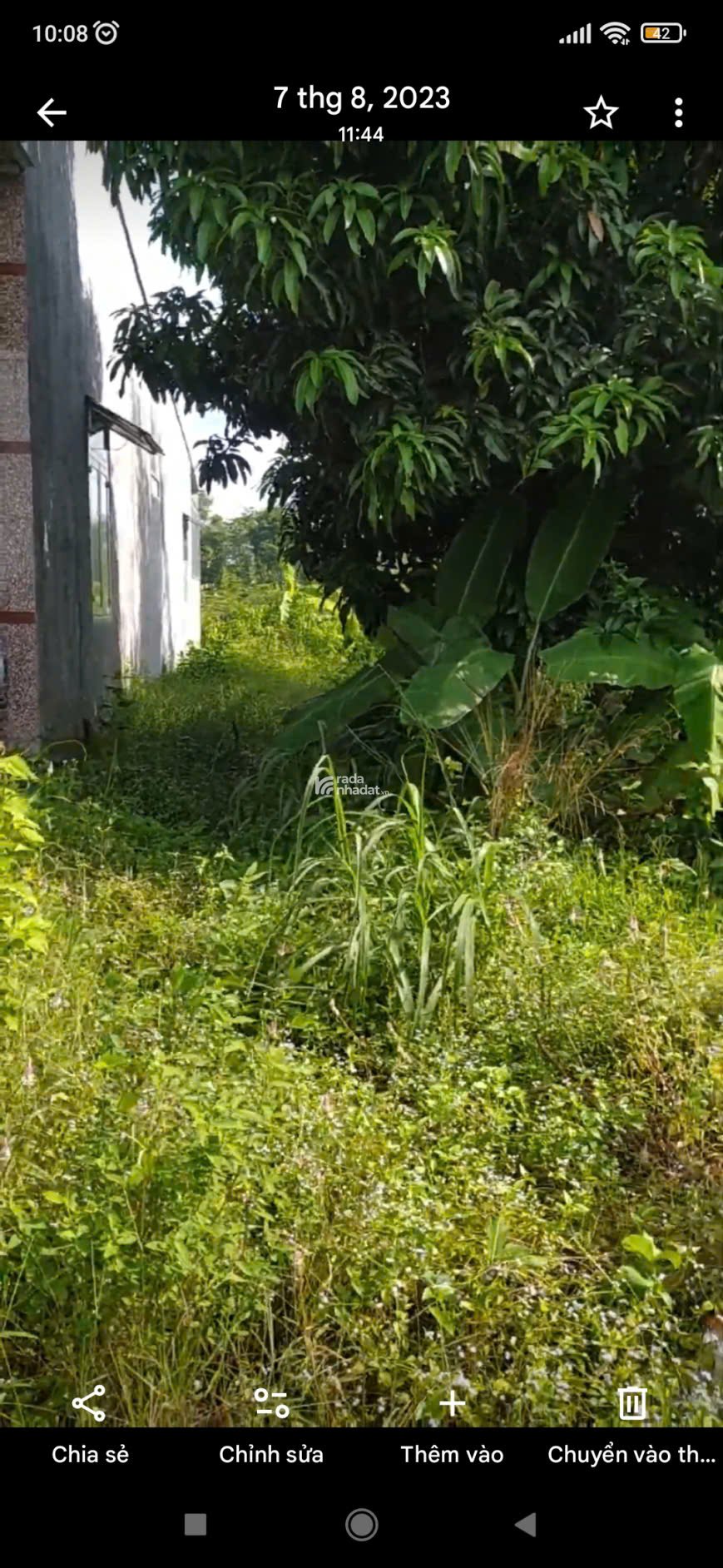 Bán nền đất MT Đường Mới Xã Thanh Sơn H.Đinh Quán T. Đồng Nai 6,5mx27m 320 triêu